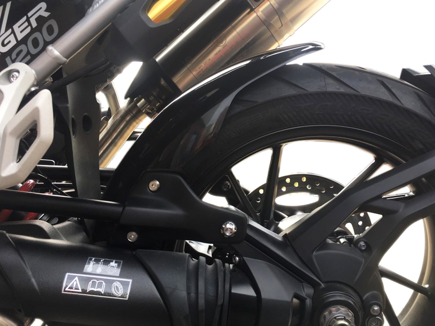 TRIUMPH TIGER 1200 2022- OG VIDERE BAGKRAMMER/MUDGUARD